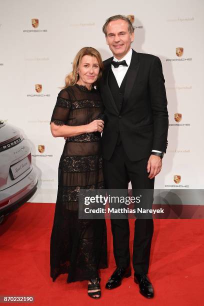 Oliver Blume, CEO Porsche AG and his wife Petra Blume attend the Leipzig Opera Ball on November 4, 2017 in Leipzig, Germany.