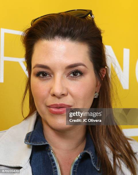 Actor Alicia Machado attends PETA Latino's 'PETA Food Fight Vegan Chilaquiles Edition' at PETA's Bob Barker Building on November 4, 2017 in Los...