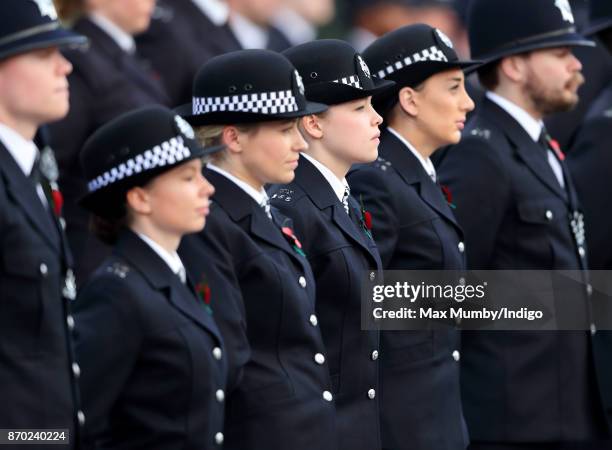 Graduating Officers take part in the Metropolitan Police Service Passing Out Parade for new recruits at the Metropolitan Police Service Training...