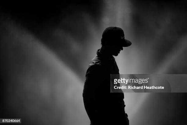 Thorbjorn Olesen of Denmark during the second round of the Turkish Airlines Open at the Regnum Carya Golf & Spa Resort on November 3, 2017 in...