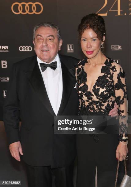 Roland Hetzer and Eva Maria Javier Delmo Walter attend the 24th Opera Gala at Deutsche Oper Berlin on November 4, 2017 in Berlin, Germany.