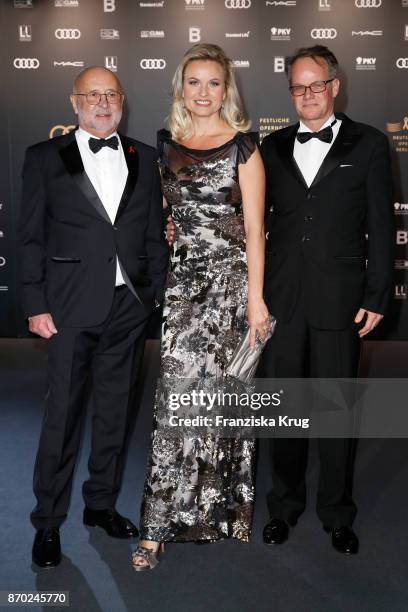 Alfred Weiss, Carola Ferstl and her husband Anton Voglmaier attend the 24th Opera Gala at Deutsche Oper Berlin on November 4, 2017 in Berlin, Germany.