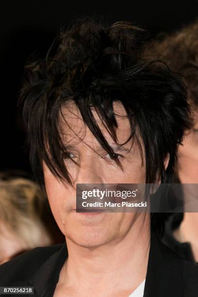 Singer Nicolas Sirkis of 'Indochine' attends the 19th 'NRJ Music Awards' ceremony on November 4, 2017 in Cannes, France.