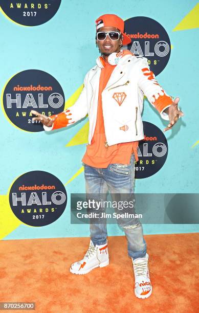 Rapper/host Nick Cannon attends the Nickelodeon Halo Awards 2017 at Pier 36 on November 4, 2017 in New York City.