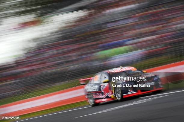 Jamie Whincup drives the Red Bull Holden Racing Team Holden Commodore VF during qualifying for race 24 for the Auckland SuperSprint, which is part of...