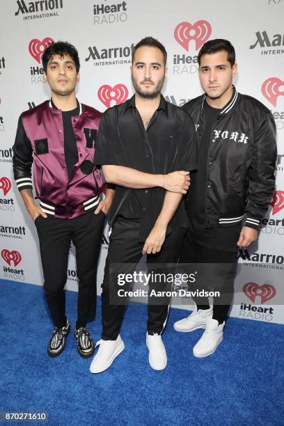 Reik attends the iHeartRadio Fiesta Latina: Celebrating Our Heroes at American Airlines Arena on November 4, 2017 in Miami, Florida.