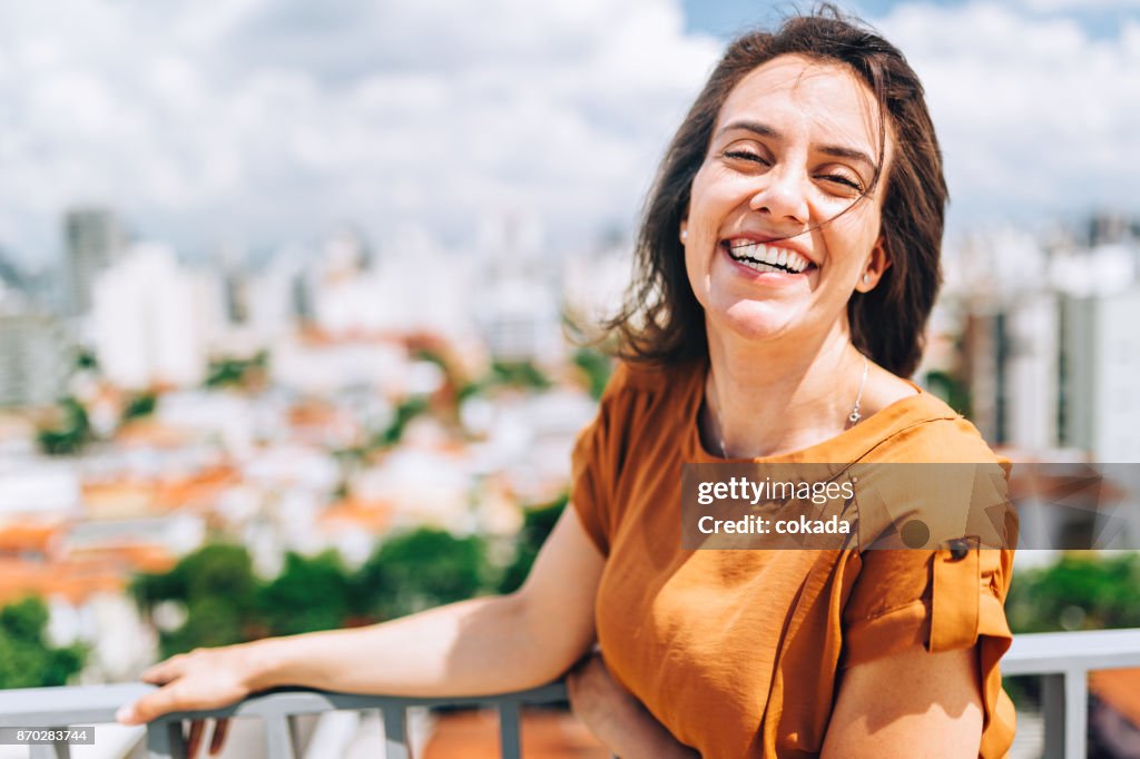 Young Brazilian woman portrait