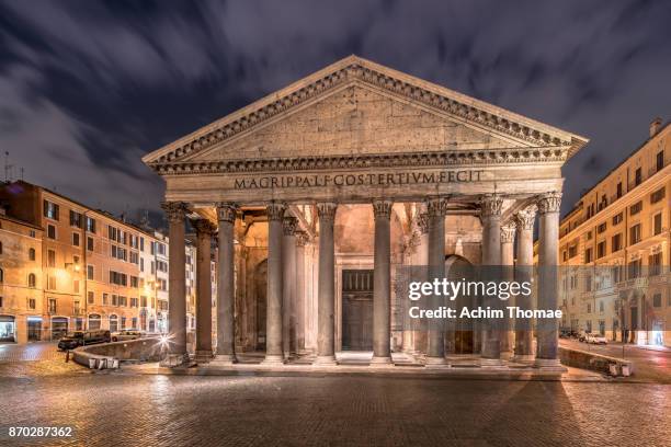 pantheon, rome, italy - pantheon roma foto e immagini stock