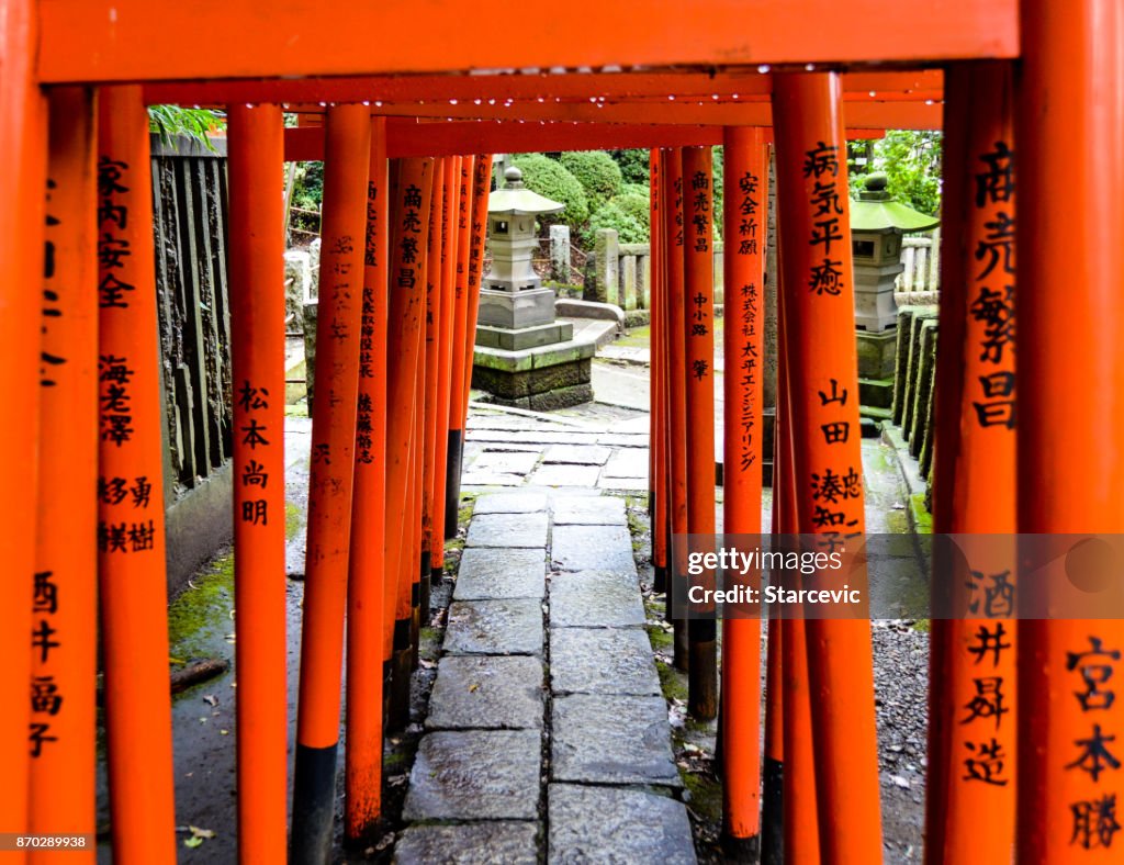 Nezu Shrine torii gates - Tokyo