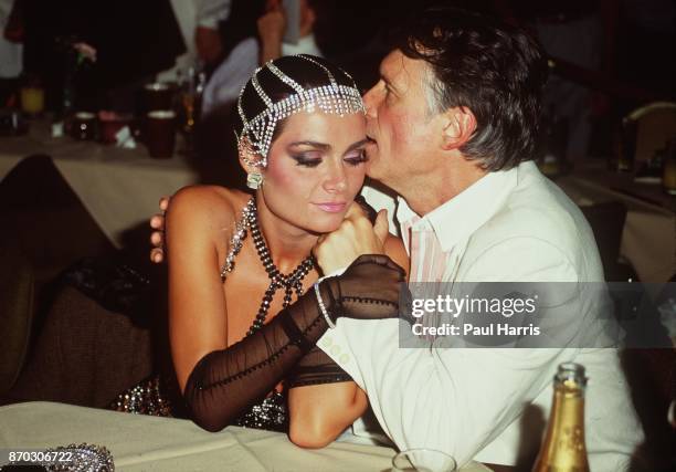 Hugh Hefner with Carrie Leigh at the Playboy Mansion, Carrie was a 19 year old Canadian living in Toronto when they met in 1983. Hefner says he moved...