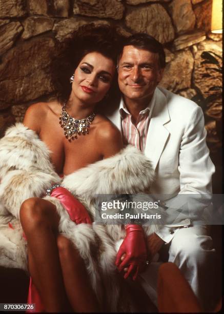 Hugh Hefner with Carrie Leigh at the Playboy Mansion, Carrie was a 19 year old Canadian living in Toronto when they met in 1983. Hefner says he moved...