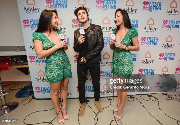 Jorge Blanco Lulu and Lala attend the iHeartRadio Fiesta Latina: Celebrating Our Heroes at American Airlines Arena on November 4, 2017 in Miami,...