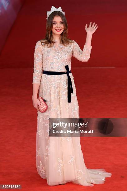 Alice Rachele Arlanch walks a red carpet for 'The Place' during the 12th Rome Film Fest at Auditorium Parco Della Musica on November 4, 2017 in Rome,...