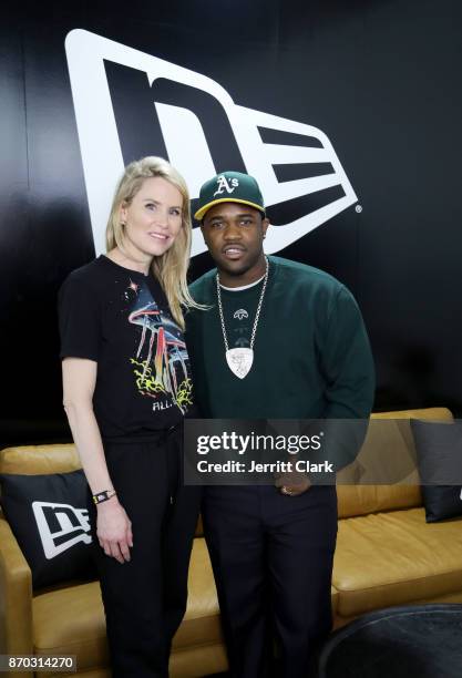 Lindsay Koch and A$AP Ferg attends New Era Cap 2017 Complex Con Ambassador Collab lounge with A$AP Ferg, Mike Will Made-IT, Jerry Lorenzo, Takashi...