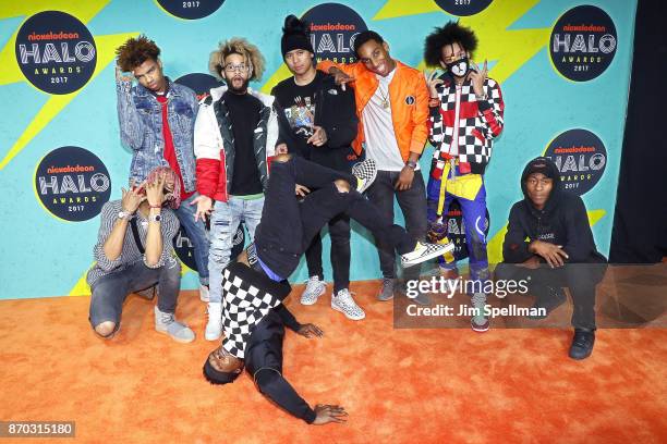 Ayo Bowles and Mateo Bowles from Ayo & Teo attend the Nickelodeon Halo Awards 2017 at Pier 36 on November 4, 2017 in New York City.