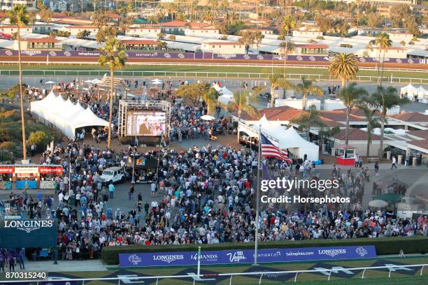 Del Mar infield on Breeders Cup Day at Del Mar Race Track on November 4, 2017 in Del Mar, California