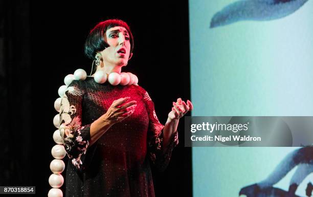 Rossy de Palma performs on stage during the Oslo World Music Festival at the Sentralen on November 4, 2017 in Oslo, Norway.