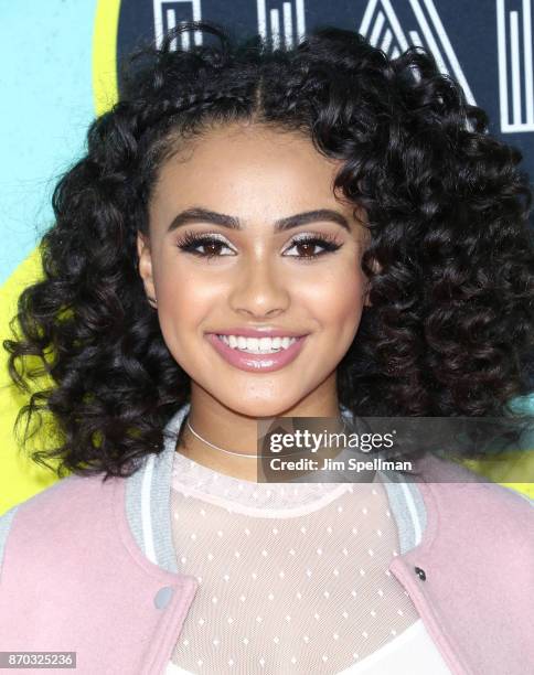 Actress Daniella Perkins attends the Nickelodeon Halo Awards 2017 at Pier 36 on November 4, 2017 in New York City.