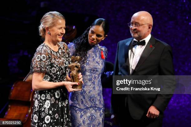 Alard von Rohr, Princess Mabel von Oranien-Nassau, Noella Coursaris Musunka and Alfred Weiss during the 24th Opera Gala at Deutsche Oper Berlin on...