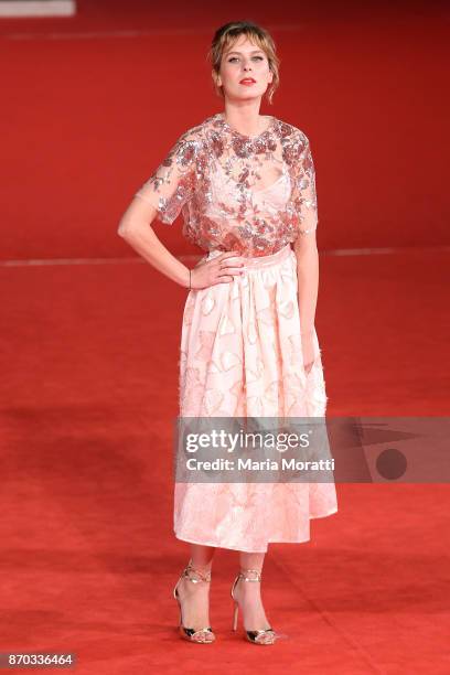 Elena Radonicich walks a red carpet for 'The Place' during the 12th Rome Film Fest at Auditorium Parco Della Musica on November 4, 2017 in Rome,...