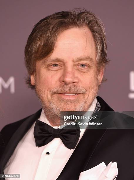 Actor Mark Hamill attends the 2017 LACMA Art + Film Gala Honoring Mark Bradford And George Lucas at LACMA on November 4, 2017 in Los Angeles,...