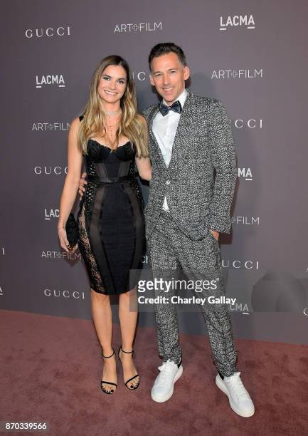 Actor Marija Karan and agent Joel Lubin attend the 2017 LACMA Art + Film Gala Honoring Mark Bradford and George Lucas presented by Gucci at LACMA on...