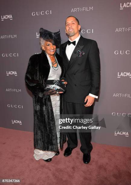 Cleo Jackson and guest attend the 2017 LACMA Art + Film Gala Honoring Mark Bradford and George Lucas presented by Gucci at LACMA on November 4, 2017...