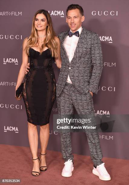 Actor Marija Karan and producer Joel Lubin attend the 2017 LACMA Art + Film Gala Honoring Mark Bradford and George Lucas presented by Gucci at LACMA...