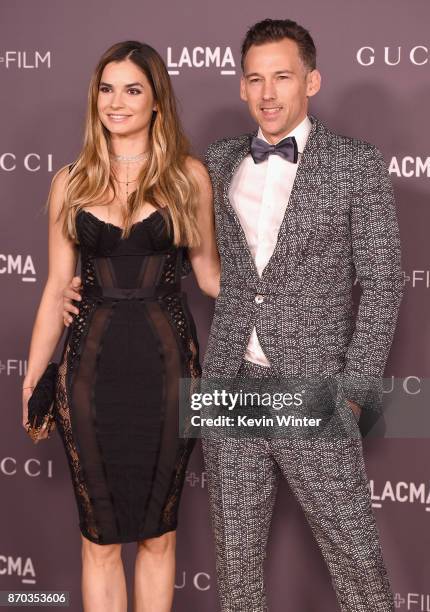 Actor Marija Karan and producer Joel Lubin attend the 2017 LACMA Art + Film Gala Honoring Mark Bradford and George Lucas presented by Gucci at LACMA...
