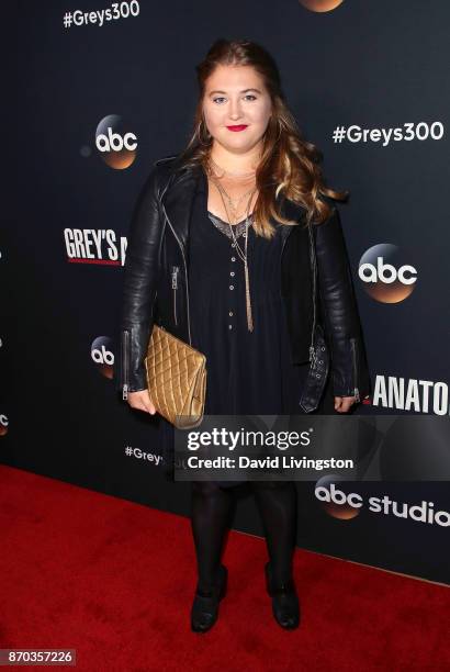 Actress Jaicy Elliot attends the 300th episode celebration for ABC's "Grey's Anatomy" at TAO Hollywood on November 4, 2017 in Los Angeles, California.