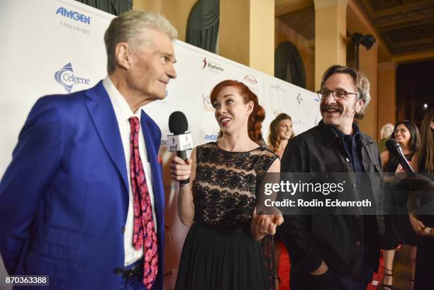 Fred Willard and Marc Maron attend the IMF 11th Annual Comedy Celebration at The Wilshire Ebell Theatre on November 4, 2017 in Los Angeles,...