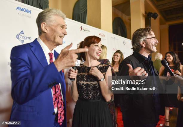 Fred Willard and Marc Maron attend the IMF 11th Annual Comedy Celebration at The Wilshire Ebell Theatre on November 4, 2017 in Los Angeles,...