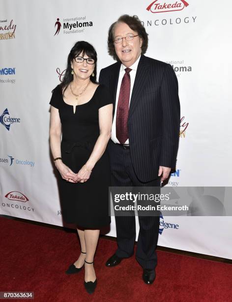 Susie Novis and Dr. Brian Durie attend the IMF 11th Annual Comedy Celebration at The Wilshire Ebell Theatre on November 4, 2017 in Los Angeles,...