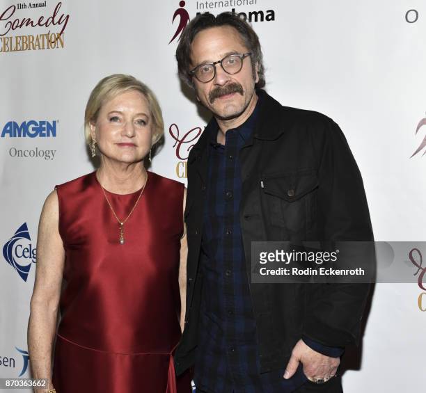Loraine Alterman Boyle and Marc Maron attend the IMF 11th Annual Comedy Celebration at The Wilshire Ebell Theatre on November 4, 2017 in Los Angeles,...