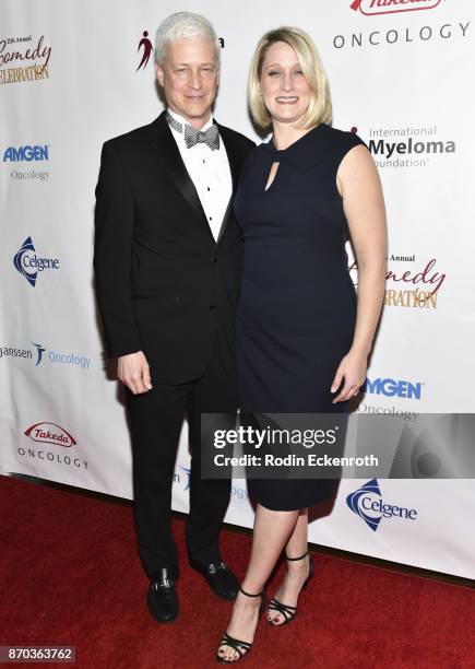 Andy Kuzneski and Laurie Kuzneski attend the IMF 11th Annual Comedy Celebration at The Wilshire Ebell Theatre on November 4, 2017 in Los Angeles,...