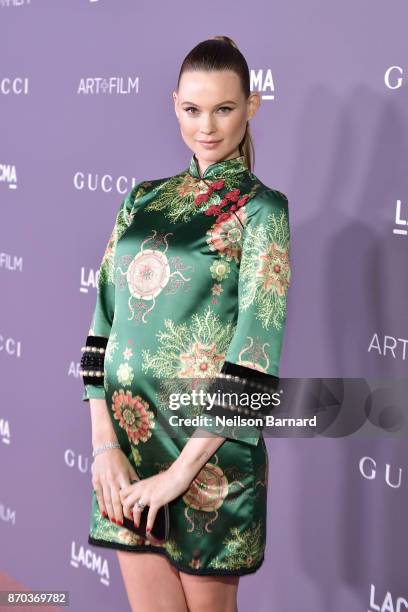 Model Behati Prinsloo attends the 2017 LACMA Art + Film Gala Honoring Mark Bradford and George Lucas presented by Gucci at LACMA on November 4, 2017...