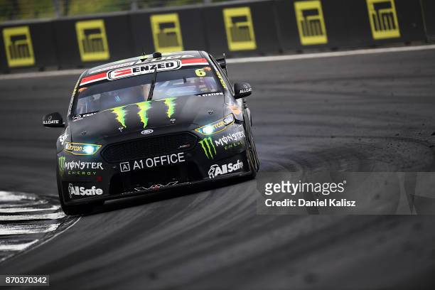 Cameron Waters drives the Monster Energy Ford Falcon FGX during race 24 for the Auckland SuperSprint, which is part of the Supercars Championship at...
