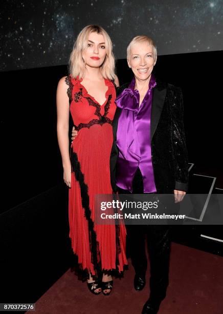 Lola Fruchtmann and musician Annie Lennox, wearing Gucci, attend the 2017 LACMA Art + Film Gala Honoring Mark Bradford and George Lucas presented by...