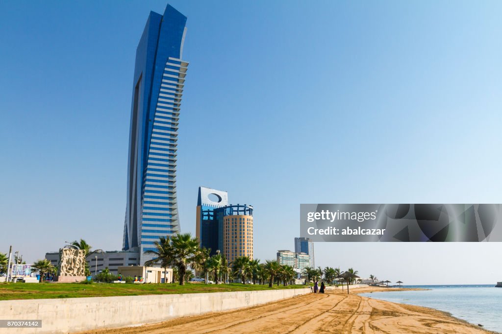 Jeddah Corniche en strand