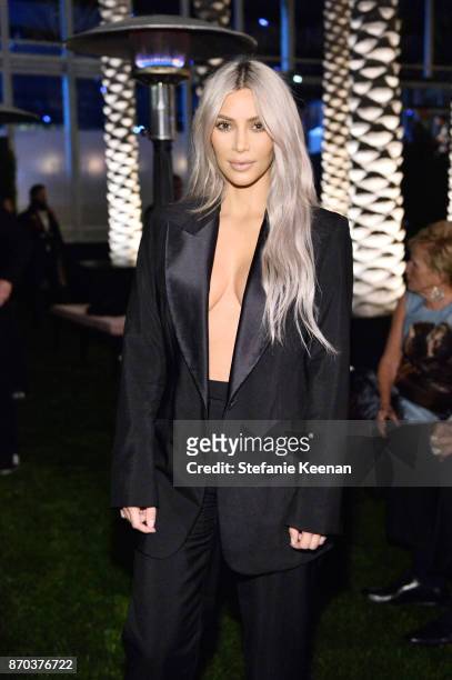 Personality Kim Kardashian West attends the 2017 LACMA Art + Film Gala Honoring Mark Bradford and George Lucas presented by Gucci at LACMA on...