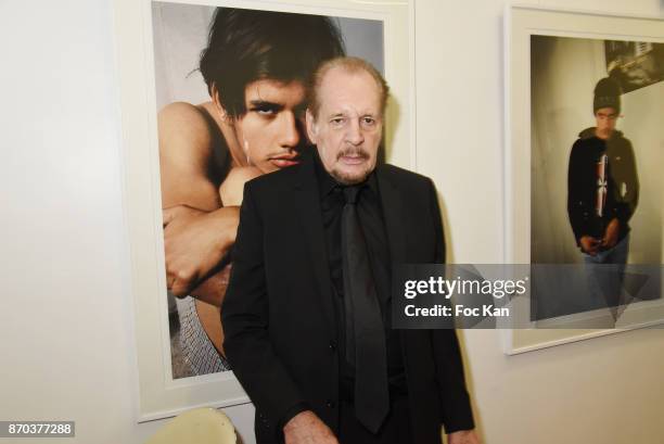 Director/painter Larry Clark attends the Larry Clark and Jonathan Velasquez Photo Exhibition as part of Larry Clark : Photos Paintings Exhibition And...