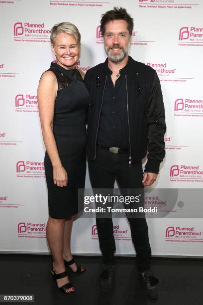 Of Planned Parenthood Sue Dunlap and Rufus Wainwright attend the Planned Parenthood Advocacy Project Los Angeles County's Politics, Sex, & Cocktails...