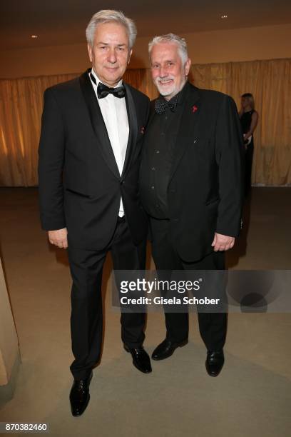 Klaus Wowereit and his partner Jörn Kubicki during the 24th Opera Gala benefit to Deutsche Aids-Stiftung at Deutsche Oper Berlin on November 4, 2017...