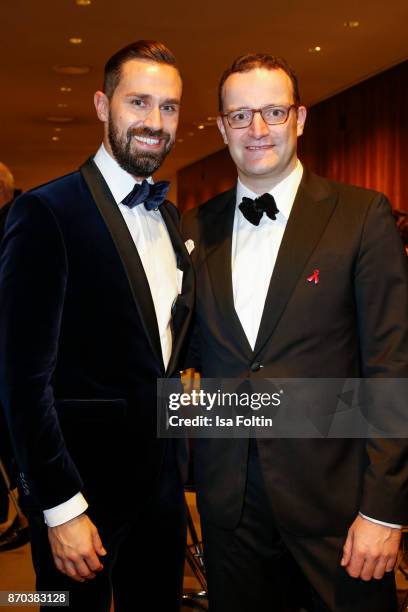 Daniel Funke and his partner German politician Jens Spahn during the 24th Opera Gala at Deutsche Oper Berlin on November 4, 2017 in Berlin, Germany.