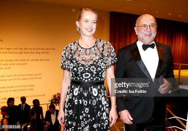 Your Royal Highness Princess Mabel von Oranien-Nassau and Alfred Weiss, initiator AIDS-Gala during the 24th Opera Gala at Deutsche Oper Berlin on...