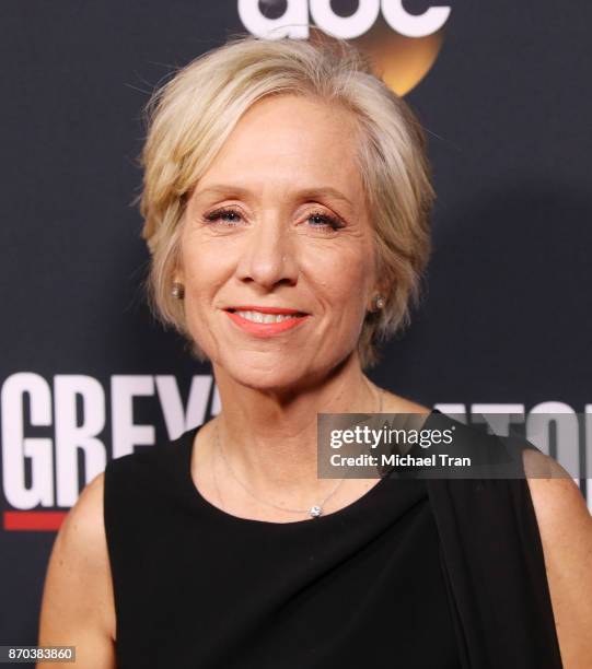 Betsy Beers arrives at the 300th episode celebration for ABC's "Grey's Anatomy" held at TAO Hollywood on November 4, 2017 in Los Angeles, California.