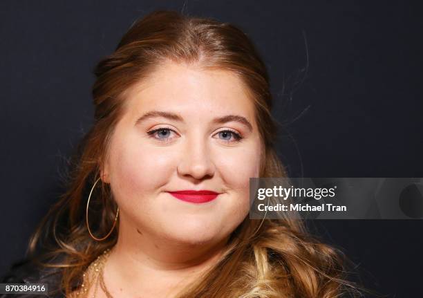 Jaicy Elliot arrives at the 300th episode celebration for ABC's "Grey's Anatomy" held at TAO Hollywood on November 4, 2017 in Los Angeles, California.