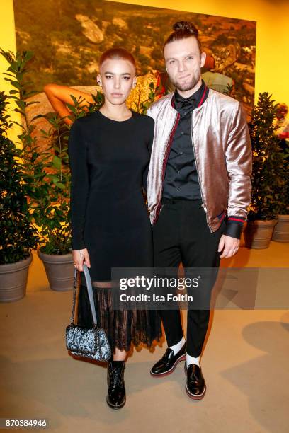 German singer Alina Sueggeler and Andi Weizel during the 24th Opera Gala at Deutsche Oper Berlin on November 4, 2017 in Berlin, Germany.