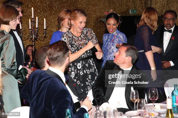 Princess Mabel von Oranien-Nassau , Mabel Wisse Smit, widow of Prince Johan Friso von Oranien-Nassau dances , Michael Mronz during the aftershow...