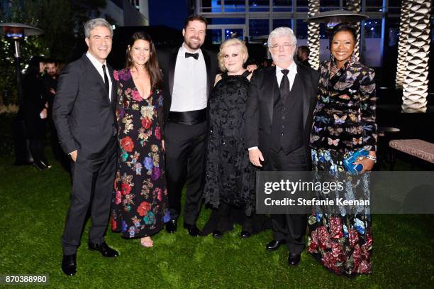 And Wallis Annenberg Director Michael Govan, wearing Gucci, Katherine Ross, wearing Gucci, Peter Denny, actor-writer Katie Lucas, honoree George...